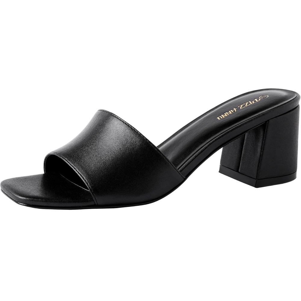 Square Toe Block Heel